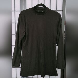 BloomChic Long Sleeve Turtleneck Top black size 12